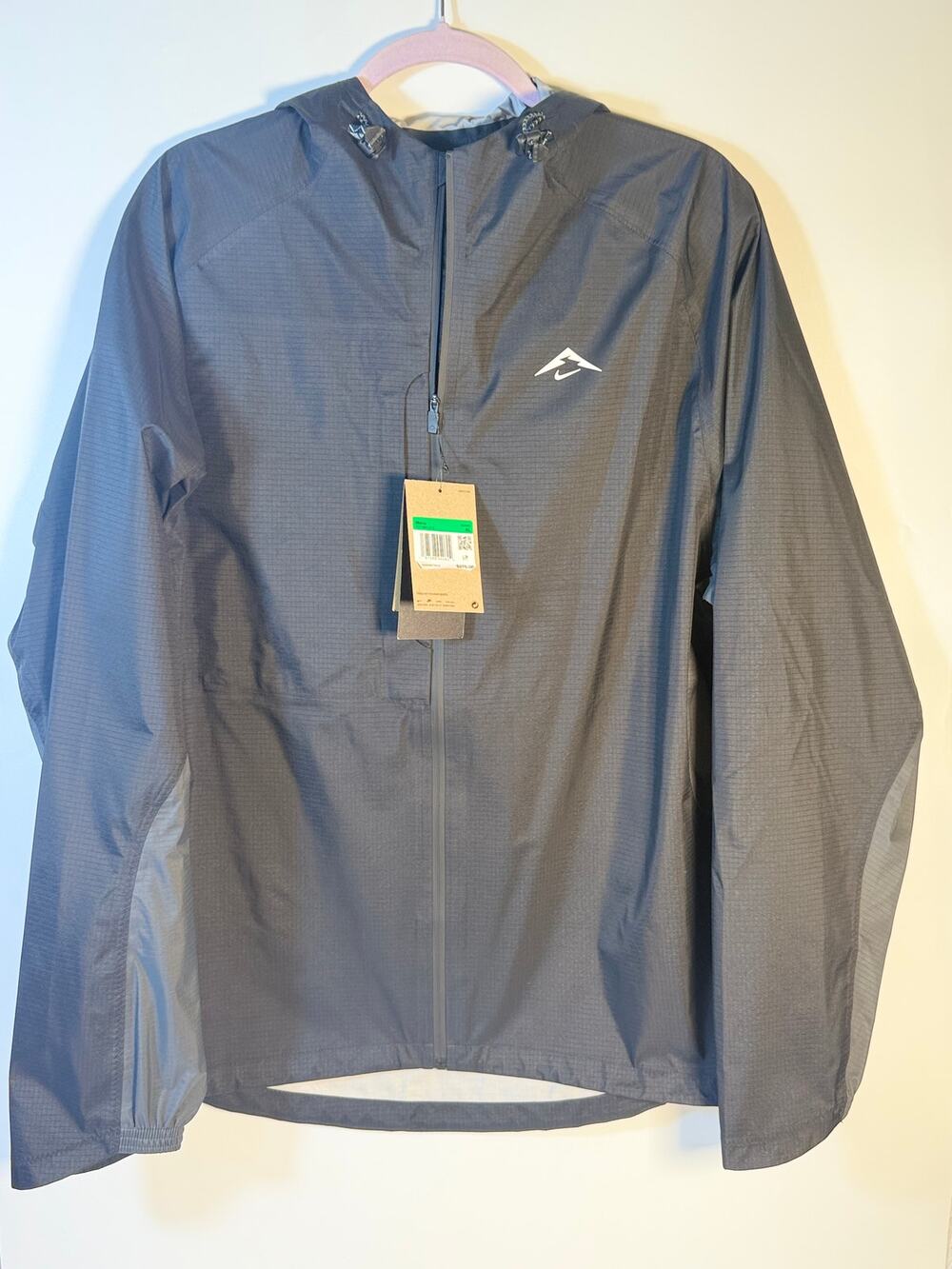 Nike Running Windrunner Hooded Jacket Men's XL Gray Full Zip FZ1084-010 NWT